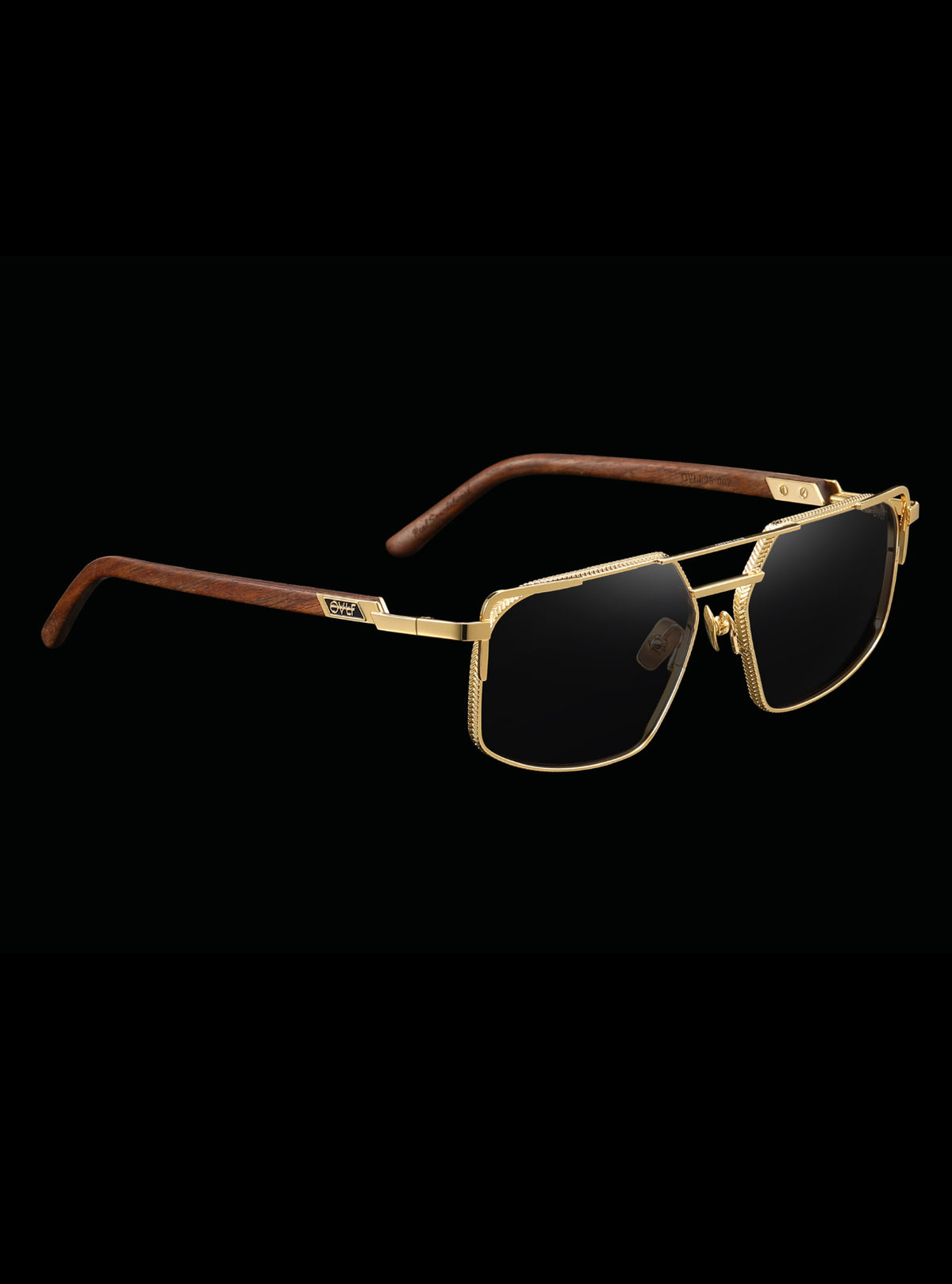 Wood Grain brown/ Gold