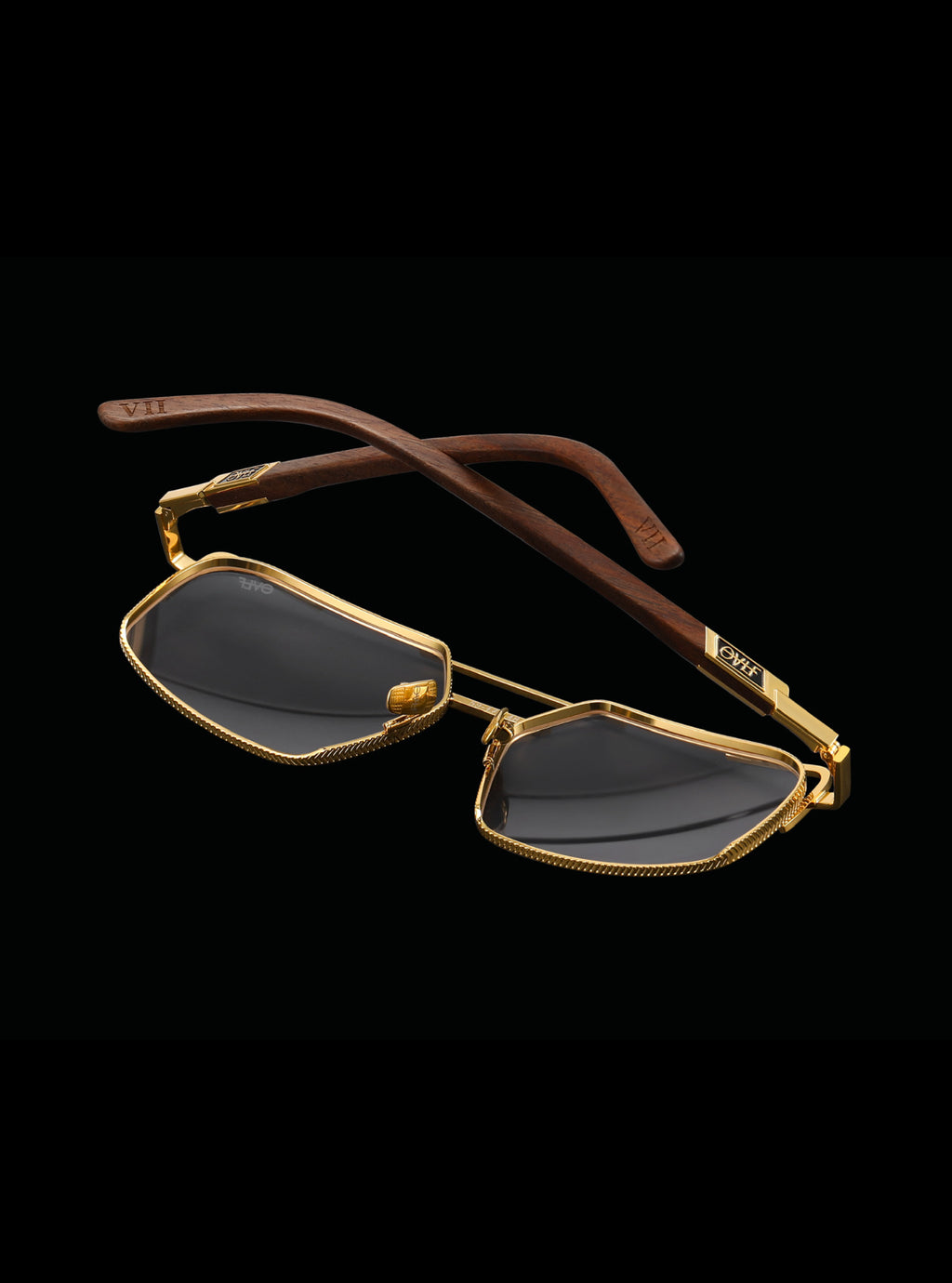 Wood Grain brown/ Gold