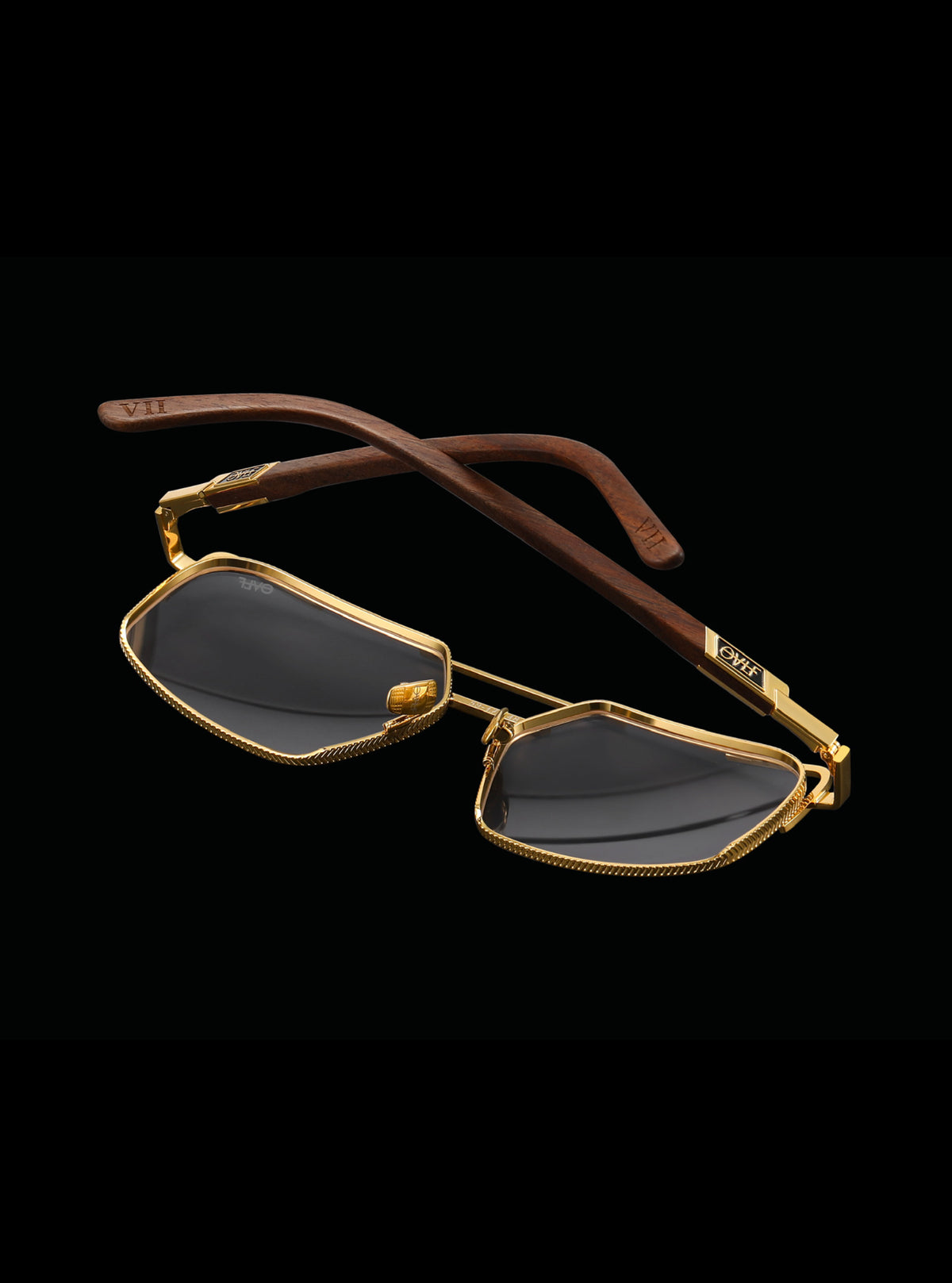 Wood Grain brown/ Gold