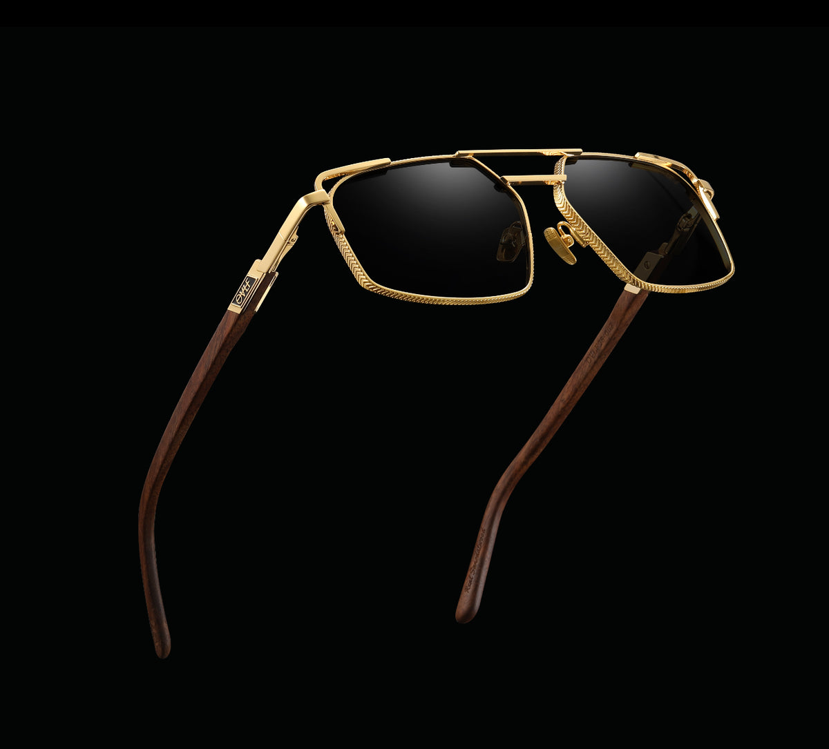 Wood Grain brown/ Gold